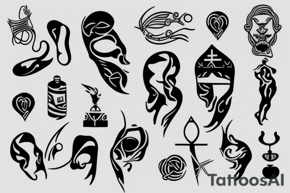 Greek minimalism tattoo idea