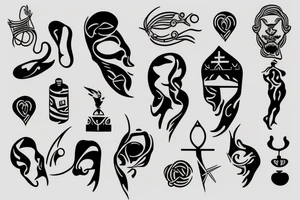 Greek minimalism tattoo idea
