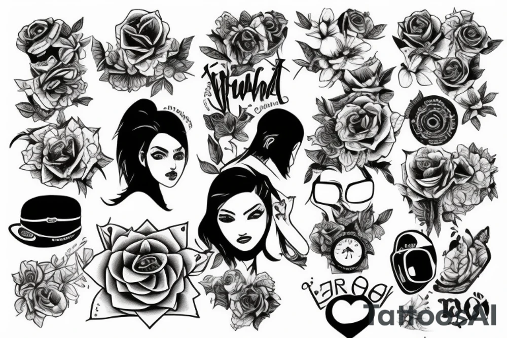 new school computer aries tattoo idea