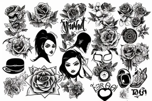 new school computer aries tattoo idea