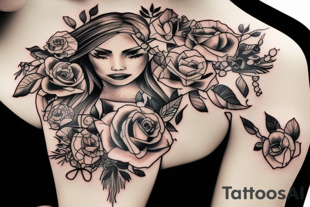 new school computer aries tattoo idea