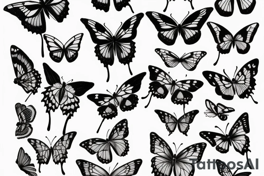 Half butterfly
 hour glass tattoo idea