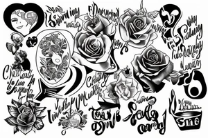 Someone caring for someone that is crying tattoo idea