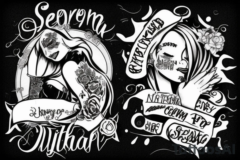Someone caring for someone that is crying tattoo idea Someone caring for someone that is crying tattoo idea