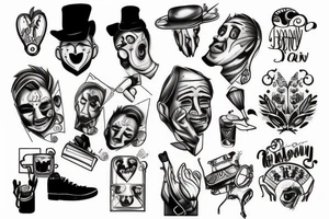 A man broken down crying tattoo idea