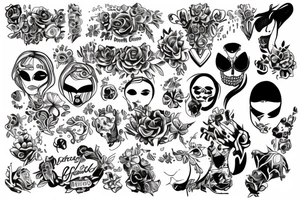 A draw of friendship Group named Lajeje tattoo idea