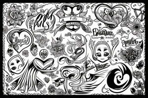 A draw of friendship Group named Lajeje tattoo idea