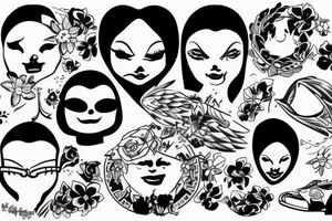 A flash tatoo tô celebrate a friendship Group named Lajeje tattoo idea