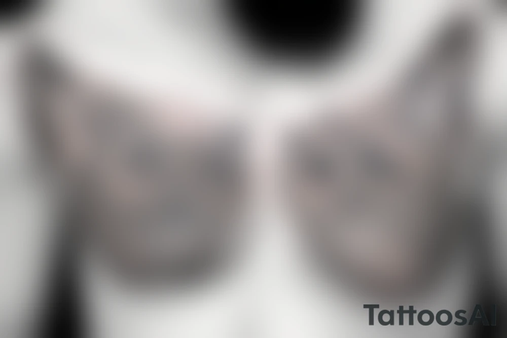 owl chest piece tattoo idea