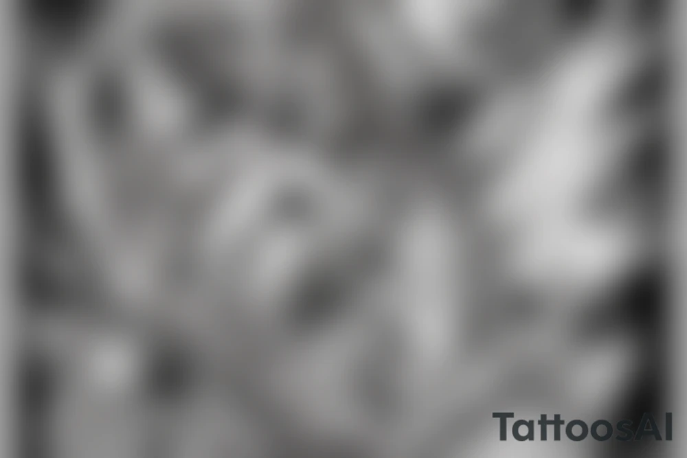 An angel with devil horns, representing the evil within each of us tattoo idea