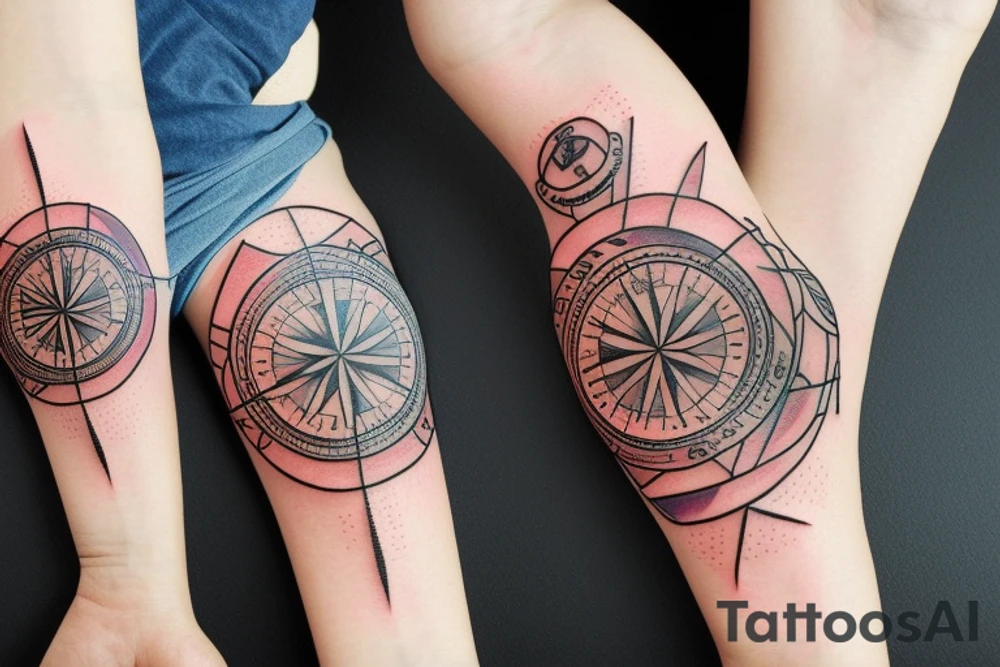 compass tattoo idea