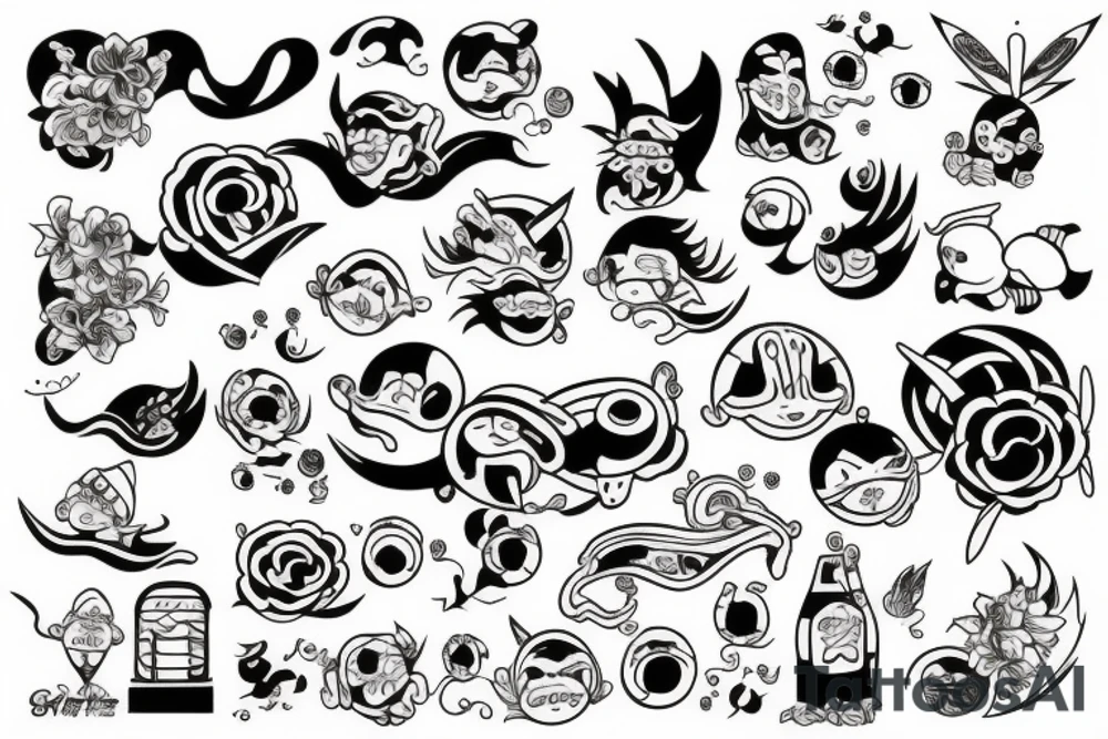 japan style tattoo idea