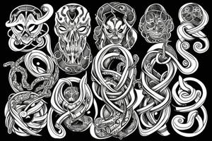 Infinity uroboros tattoo idea