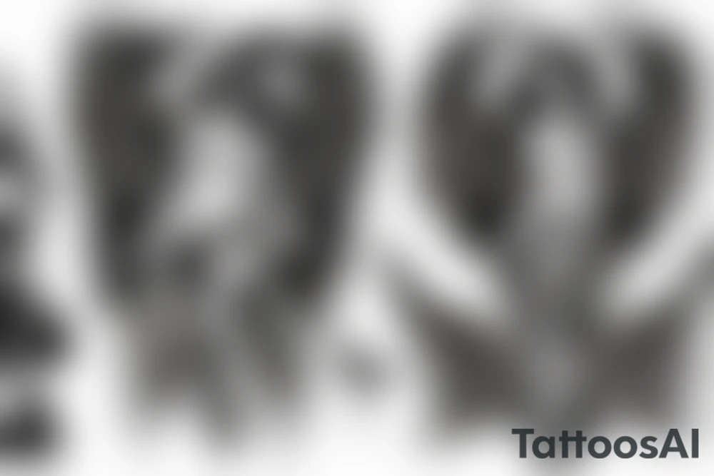 fallen angel tattoo idea