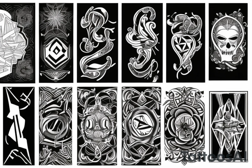 badass cards tattoo idea