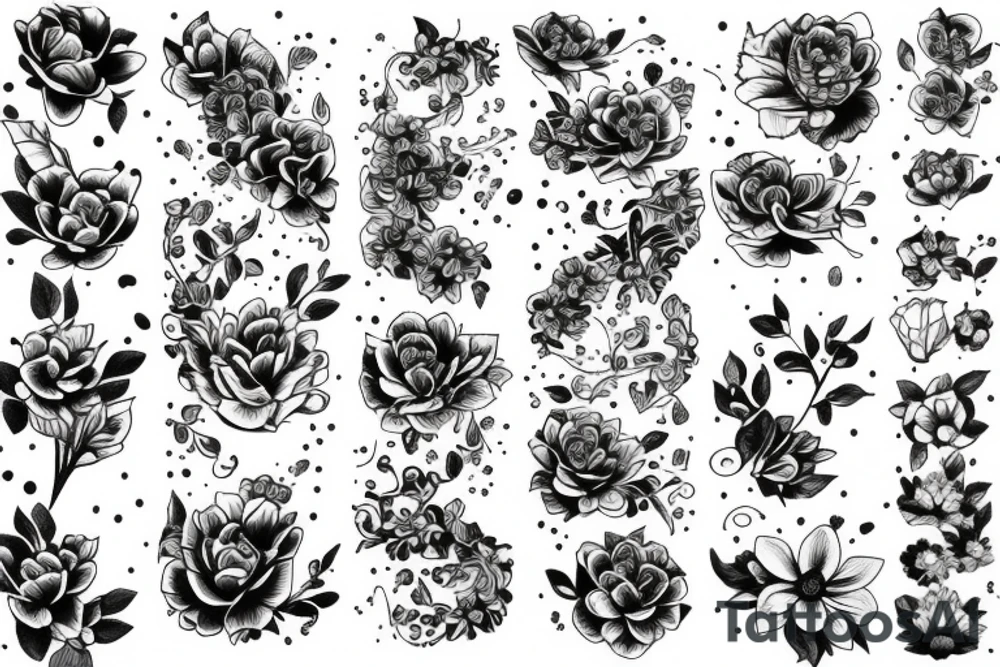 flower tattoo idea
