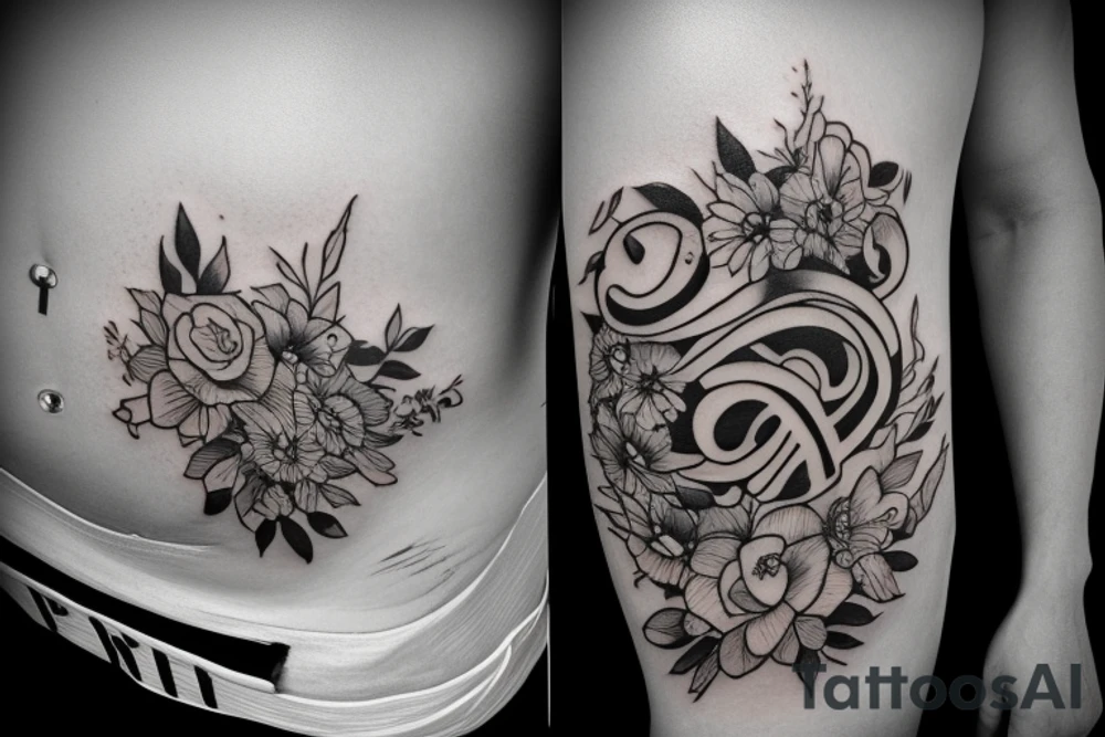 The letters CLA tattoo idea