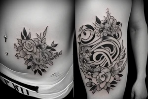 The letters CLA tattoo idea