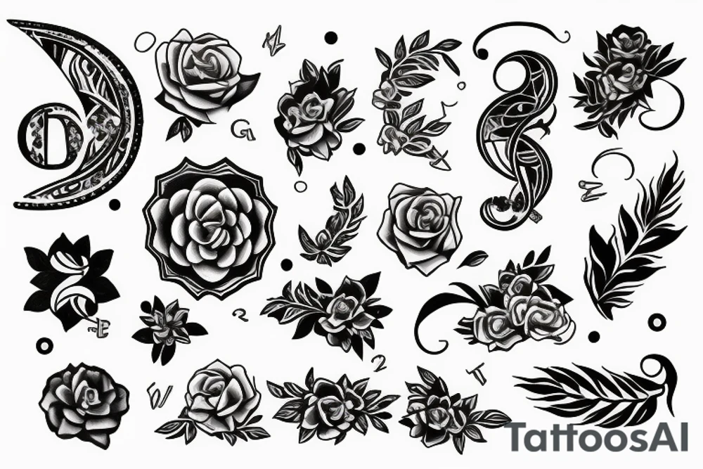 The letters CLA tattoo idea