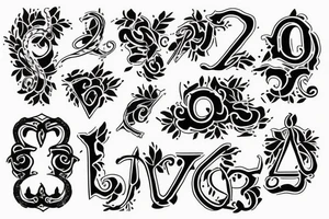 The letters CLA tattoo idea