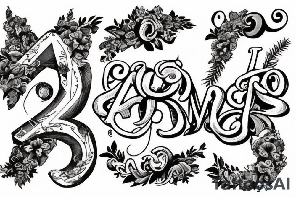 The letters CLA tattoo idea