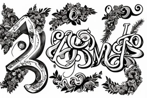 The letters CLA tattoo idea