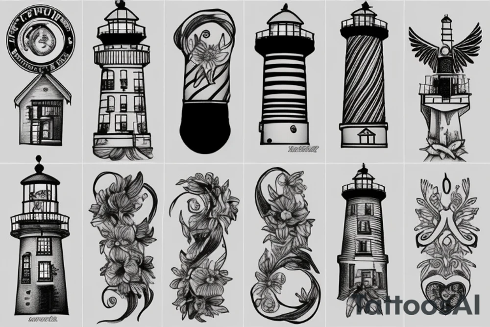 Lighthouse tattoo idea