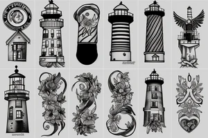 Lighthouse tattoo idea