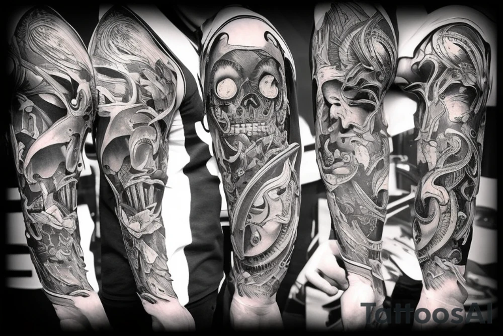 Demons and mechanical. tattoo idea