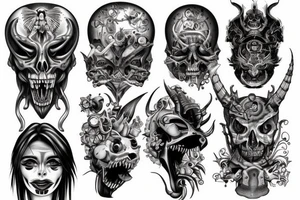 Demons and mechanical. tattoo idea