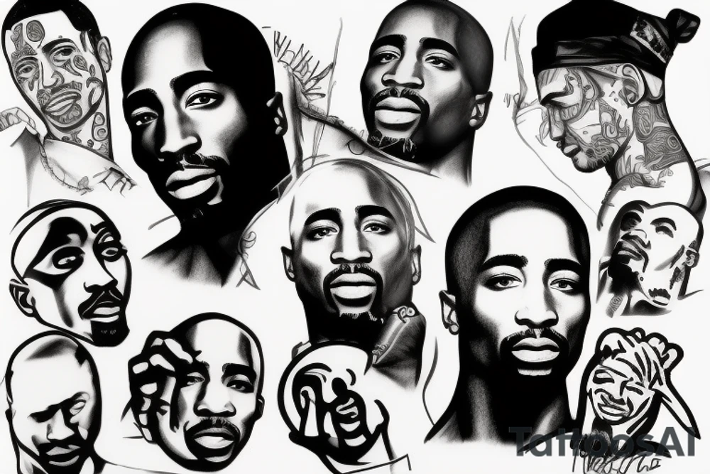 tupac tattoo idea
