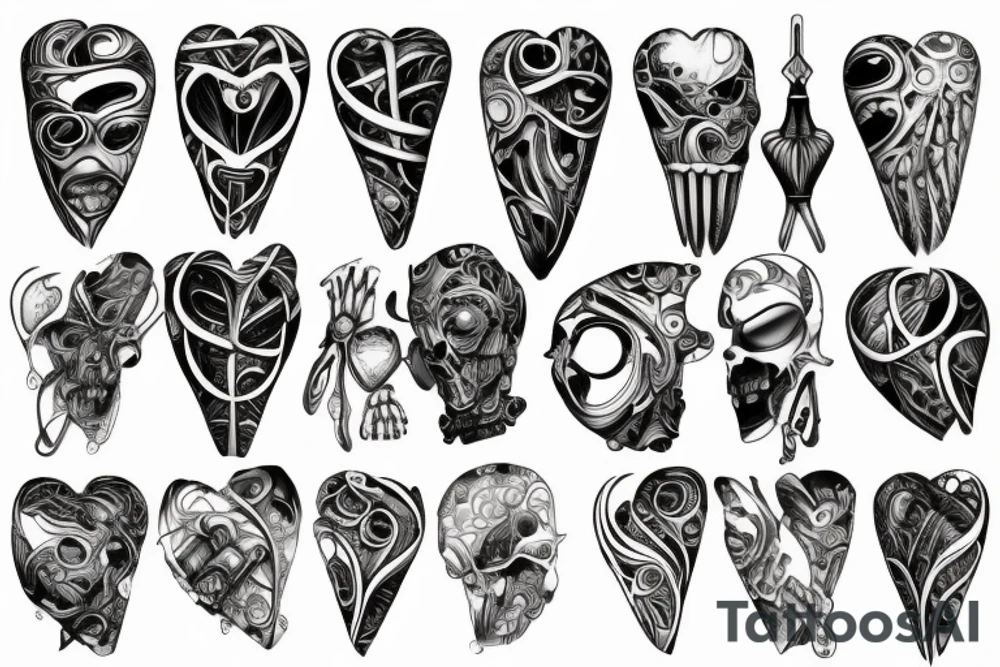 Broken heart tattoo idea