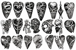Broken heart tattoo idea