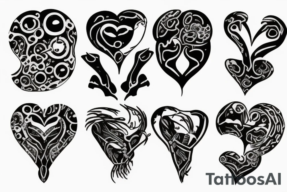 Broken heart tattoo idea