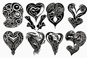 Broken heart tattoo idea