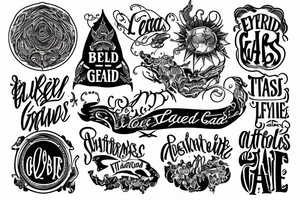 they say beyond those gates, eternal life awaits tattoo idea