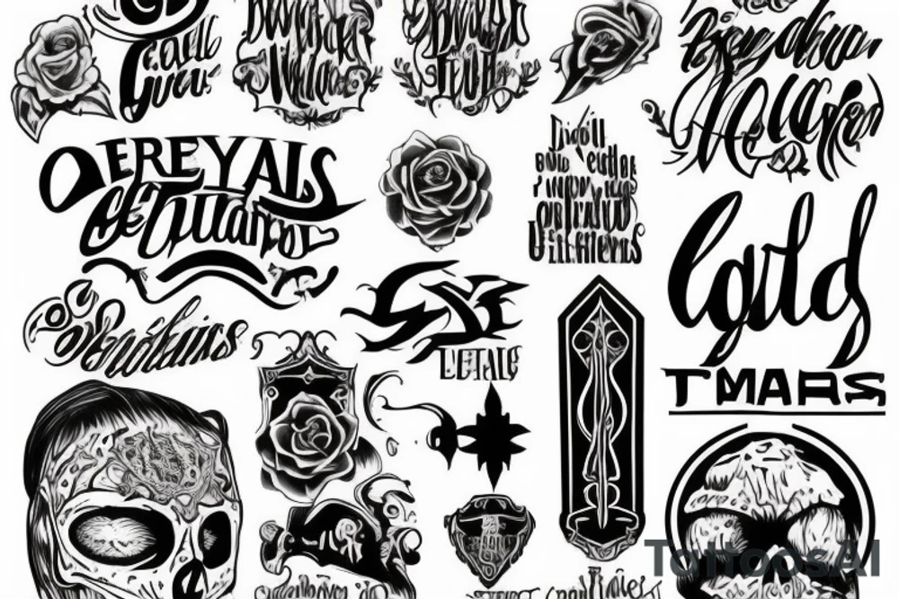 they say beyond those gates, eternal life awaits tattoo idea