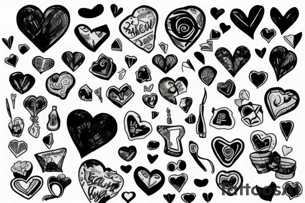 Broken heart tattoo idea