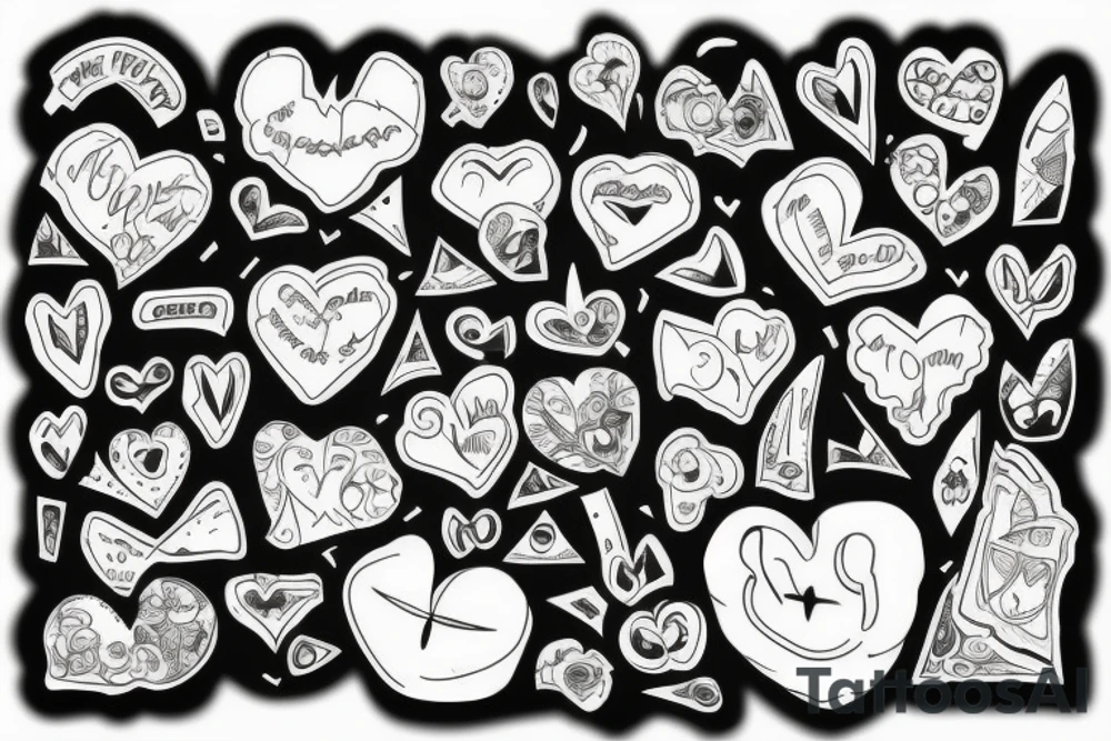 Broken heart tattoo idea