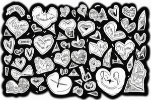 Broken heart tattoo idea