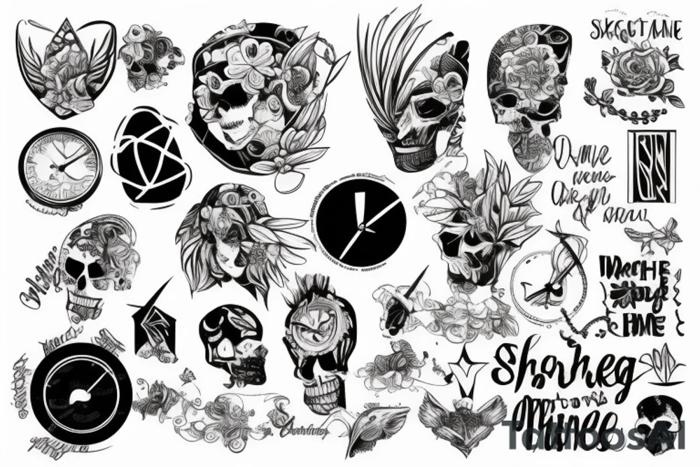 something that makes sense, something that will be relevant in time tattoo idea