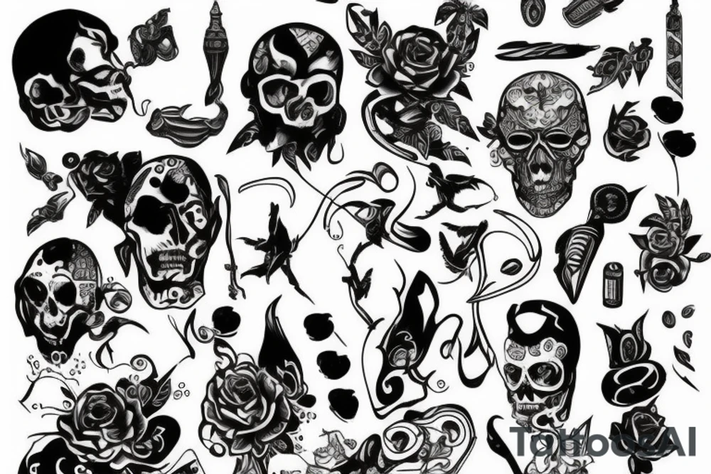 leter m & r tattoo idea