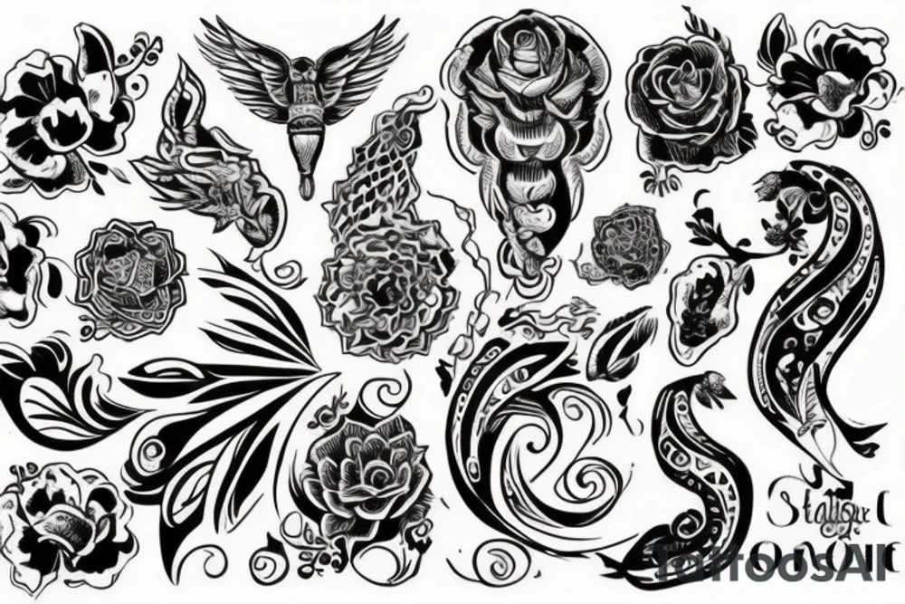 Любовь и воспитание отца к своим детям tattoo idea