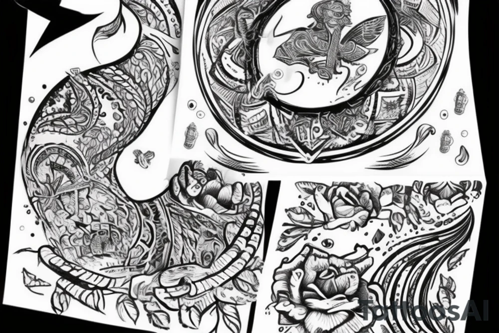 Любовь и воспитание отца к своим детям tattoo idea