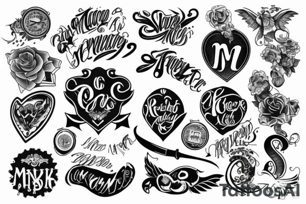 m & r tattoo idea