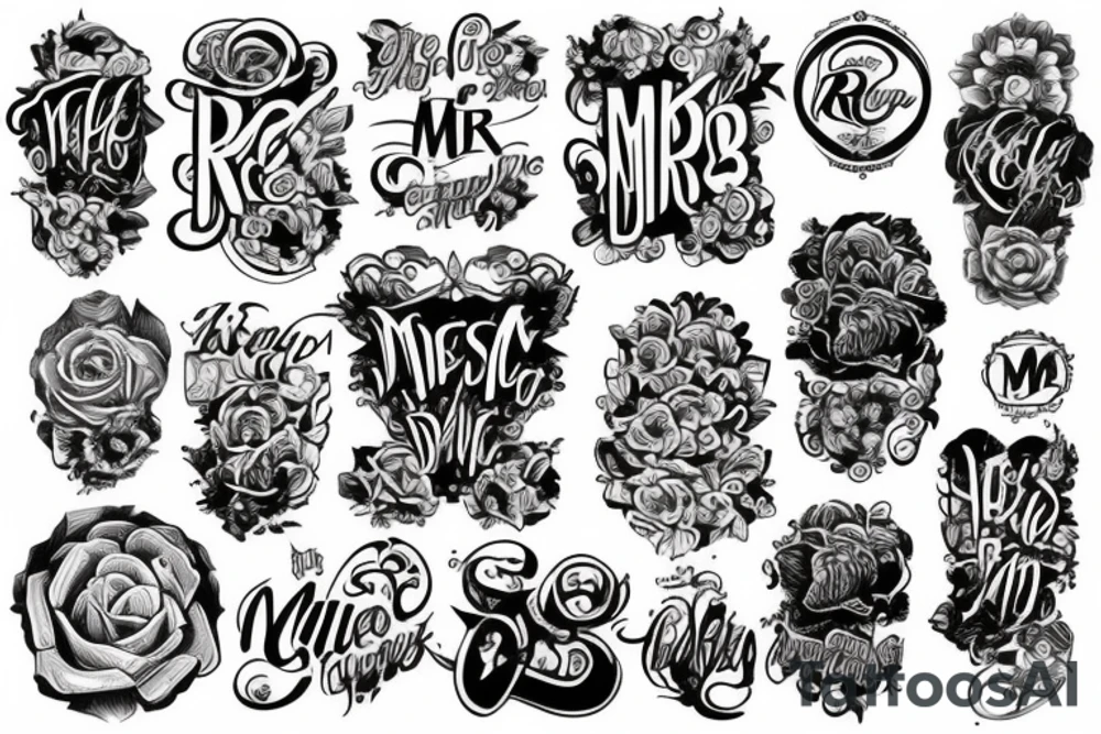 m & r tattoo idea