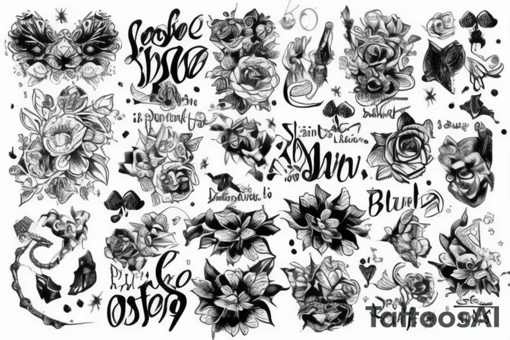 Любовь и воспитание отца к своим детям tattoo idea