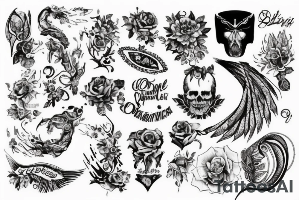 Любовь и воспитание отца к своим детям tattoo idea