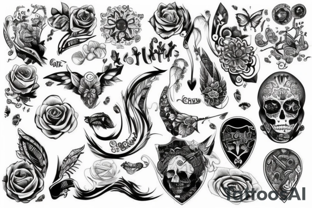 Любовь отца к своим детям tattoo idea