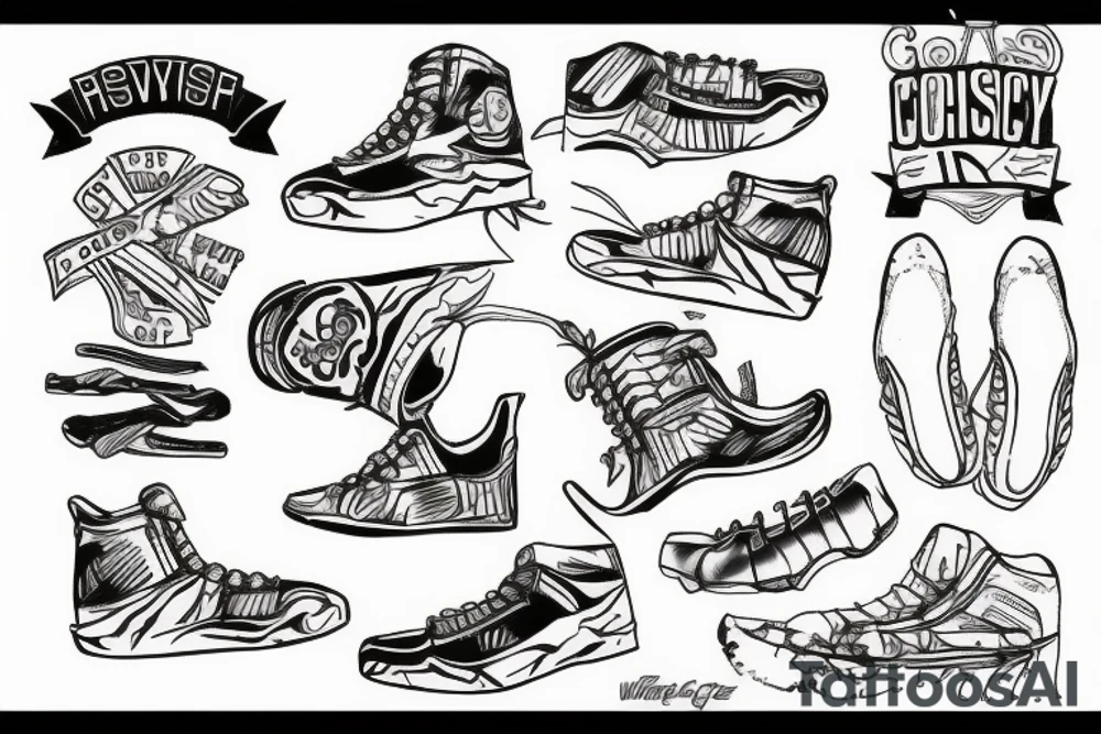 cross country running tattoo idea